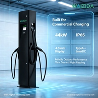 NOUVEAU WAIZIDA IP65 22kW Borne de Recharge AC Double Port Type 2 Wallbox Commerciale pour Flotte et Parking Public