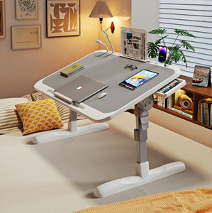 Aluminum MDF <strong>Foldable</strong> Computer Bed <strong>Desk</strong> Colorful Design <strong>Small</strong> Table Folding Modern Study Laptop Table for Home Office - Product Image 3
