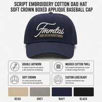 Casquettes de baseball personnalisées pour papa avec broderie script et lettrage en relief, ajustables, unies, en gros, pour le sport