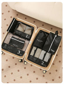 Портативный компрессионный набор 7 расширяемых дорожных органайзеров, сумки для чемоданов, дорожные упаковочные кубики, органайзер, цена - Product Image 5