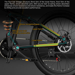 Meilleure qualité 26 \ "roue <span class=keywords><strong>Bezior</strong></span> X500 Pro VTT électrique 500W moteur vitesse rapide cadre en aluminium gros modèle batterie incluse - Product Image 4