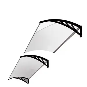 Auvent rétractable en polycarbonate imperméable, canopée d'extérieur r/cc, auvent