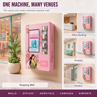 Distributeur automatique mural Yunyin avec écran de 21,5 pouces, refroidissement par compresseur, capacité personnalisable pour