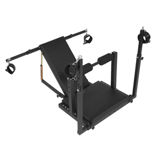 Chaise de bondage BANSEY avec support pour machine à pousser, en acier au carbone, chaise d'amour, Fesselstuhl, Letto bondage, outils sexuels - Product Image 3