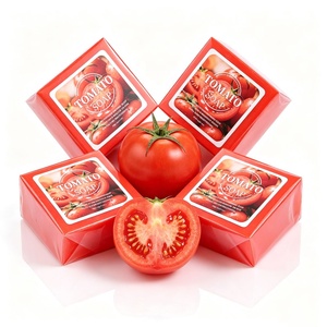 Custom Logo Natural Tomato Whitening <b>Soap</b> Deep Clean Dark Spot Removal Face Body Brightening <b>Soap</b> - Product Image 2