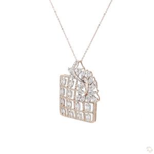 Pendentif en or et diamants pour femmes, bijoux de luxe classiques, collier élégant, collection de cadeaux - Product Image 1