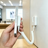 Diebstahlsicheres Feder-Sicherheitskabel Elastischer Drahtseilhalter für Mobiltelefon TV-Fernbedienung Display-Organizer