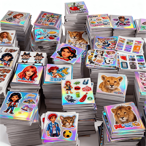 <b>Stickers</b> Custom Waterproof Printing <b>Logo</b> Packaging Gloss Vinyl Holographic Transfer <b>Sticker</b> - Product Image 6