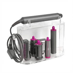 <span class=keywords><strong>Airwrap</strong></span> Styler Zubehör Aufbewahrungshalter Acryl 6-Loch Arbeitsplatten-Organizer Ständer für Lange Aufsätze Einzelhalterung - Product Image 1