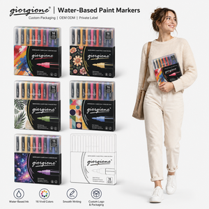 Giorgione Versatile, Paquete de 16 Marcadores de Pintura a Base de Agua, Herramientas de Manualidades Personalizadas para Artistas, Marcadores Personalizados Directo de Fábrica - Product Image 6