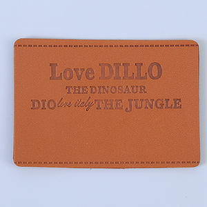 Parches de Cuero con Logotipo Personalizado en Relieve y Grabado de Alta Calidad, Etiquetas Rectangulares de Cuero para Ropa, Bolsos y Jeans - Product Image 5