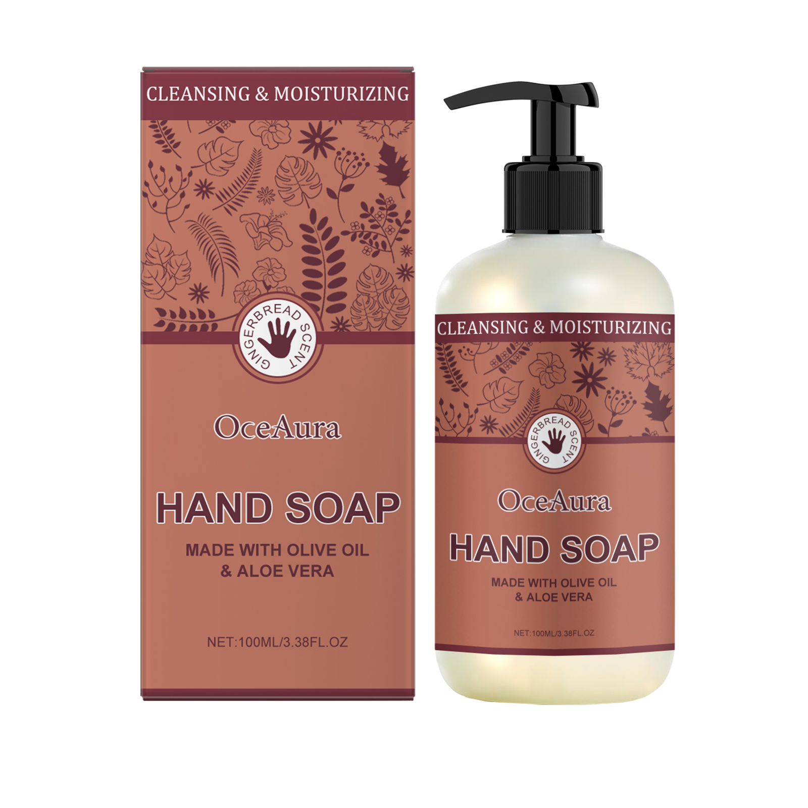 OceAura Hand Sanitizer Gentle Moisturizing Skin Refreshing with Light Fragrance Hand Wash