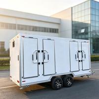 Remorque Toilettes Mobiles de Luxe VIP à 4 Postes Personnalisée – Promotion Spéciale Toilettes Portables