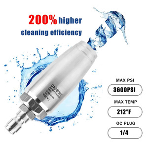 Buse de nettoyeur haute pression Stm, 1/4 pouce, connexion rapide, turbine rotative en acier inoxydable pour lavage de voiture et dégraissage - Product Image 2