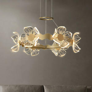 Lámpara de Araña de Lujo Posmoderna para Dormitorio Principal, Sala de Estar, Comedor, Lámpara Colgante Creativa, Romántica y Personalizada, Minimalista - Product Image 3