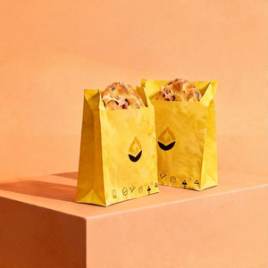 Sacs en papier personnalisés en gros, de qualité alimentaire, bon marché, pour pain, biscuits, beignets, pop-corn, sacs en papier brun pour pop-corn, sacs en papier doublés anti-graisse - Product Image 5