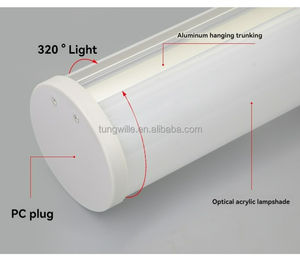Profilé LED T5 en aluminium pour <span class=keywords><strong>tube</strong></span> LED à 270 degrés, certifié ROHS, pour la flexion, le soudage et la décoration - Product Image 4