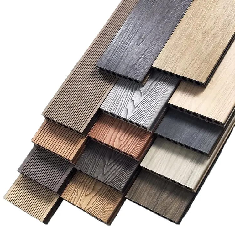 Anti-uv wood plastic composite outdoor wpc decking cheap prices flooring