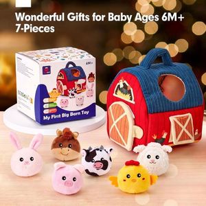 Plush <b>Toy</b> Doll Mini Beagle Farm Small House Action Figure Children's <b>Educational</b> Sensory <b>Toys</b> - Product Image 3