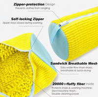 Sac de lavage réutilisable pour chaussures, sacs de nettoyage ménager pour machines à laver et sèche-linge, sac de lavage épais pour baskets et linge