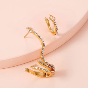 Women Brass Snake Ear Clip Cuff Wrap <b>Earrings</b> for Women Men Punk No <b>Piercing</b> Vintage Cartilage <b>Earring</b> Jewelry Gifts 2022 - Product Image 3