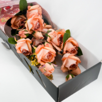 Caja de Embalaje Floral Personalizada para Festivales, Embalaje de Papel con Diseño Personalizado para Regalos de Ramo de Flores para el Día de San Valentín o el Día de la Madre