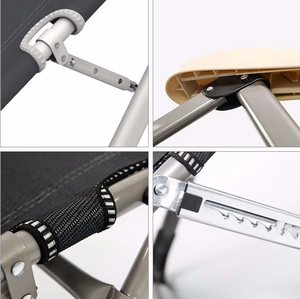 Chaises pliantes portables confortables inclinables à <span class=keywords><strong>angle</strong></span> réglable multifonctionnel de nouveau style avec tapis - Product Image 4