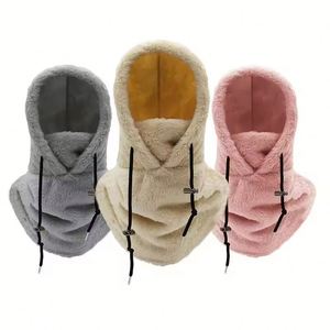 Masque de ski intégral coupe-vent chaud pour l'hiver, cache-cou en polaire double face, écharpe à capuche chauffante - Product Image 2