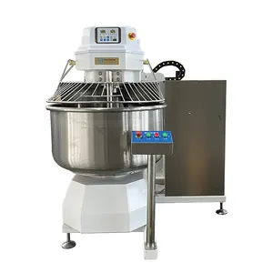 NICEBAKER Industrial Automatic Stainless Steel Bread Flour Dough Mixer automatic cylinder turning and dough spiral mixer 100kg