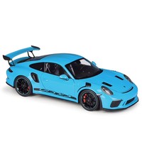Coche de Metal Fundido a Presión, Escala 1:18, Welly GTA1:18 P Orsche GT3 RS, Superdeportivo Coleccionable, Modelo de Coche de Aleación, Juguete