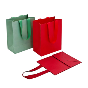 Sacs en papier kraft brun imprimés en gros avec matériaux recyclés, sacs de courses personnalisés avec logo, poignée en papier couché, cadre photo, ruban - Product Image 2