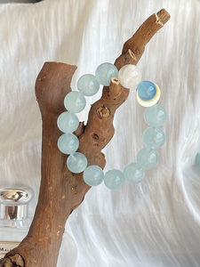 【Crescent Moon Bay】DejaVu Sens du Design Aigue-marine Guérison douce Bracelet blanchissant frais - Product Image 3