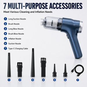 OEM ODM 4000Pa Cordless Handheld <b>Vacuum</b> Cleaner <b>Portable</b> Car <b>Vacuum</b> Air Duster Blower Inflator Type C Rechargeable for Wholesale - Product Image 5