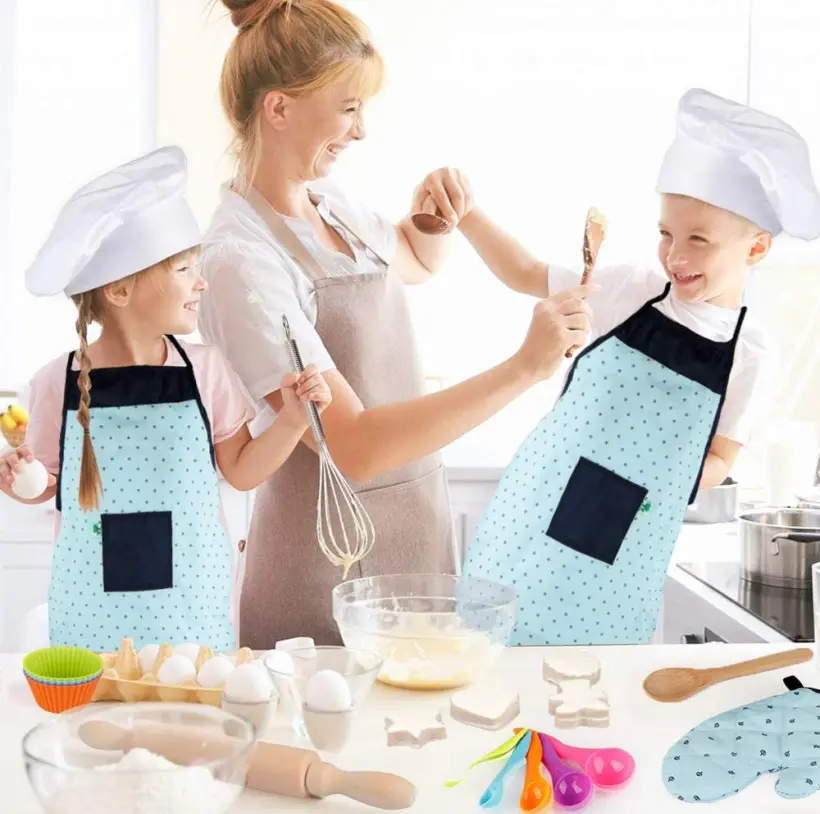 Amazon Kids Play House Apron Baking Tool Set Kids Make Cake Apron Kids Kitchen Kitchen Utensils