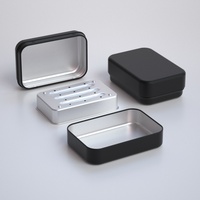 Boîte à savon en métal écologique, porte-savon en aluminium avec insert de drainage ventilé pour savon en barre bio, emballage métallique, boîte métallique