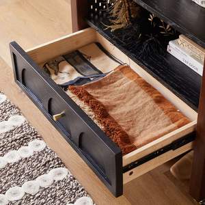 Portable Wardrobe Solid Wood Floor Standing <b>Clothes</b> <b>Rack</b> Vintage Style Open Shelf <b>For</b> <b>Bedroom</b> Clothing Storage Organizer - Product Image 4