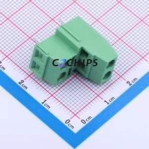 JL127A-50804G03 <b>Screw</b> Terminal <b>Block</b> Through hole Component (THT),P=5.08mm Connector 2x2P 5.08mm Green Through Hole - Product Image 1