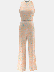 Women's Sleeveless Printed Top & Wide-Leg Pants Casual 2-Piece <b>Set</b> Fashion - Product Image 6