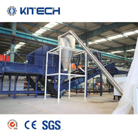 Ligne de lavage des conteneurs de bouteille de détergent de lessive liquide HDPE de déchets machine de recyclage de bouteille en plastique PE