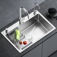 Éviers de cuisine en acier inoxydable à cuve unique profonde, du fabricant d'éviers de cuisine