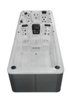 Piscine extra-large de 5,8 m, spa de nage sans fin, baignoire extérieure hors sol, double zone, contre-courant, bain à remous d'exercice JW-2209