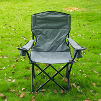 Chaise de plage pliable moderne en acier inoxydable avec dossier confortable en Oxford, légère et durable pour les loisirs en plein air