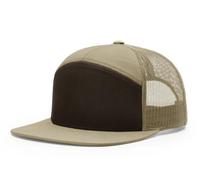 Logotipo personalizado 2 tonos Richardson 168 sombreros en blanco 168 7 paneles Flat-Bill Sport Trucker Snapback Cap Hat con logotipo personalizado