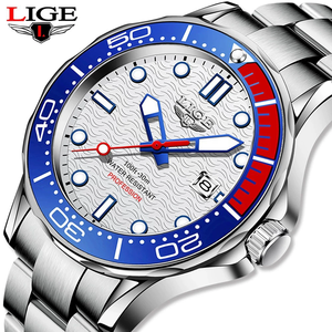 Reloj LIGE LG8936 de Fábrica con Logotipo Personalizado OEM, Correa de Acero Giratoria, Reloj Deportivo de Cuarzo Resistente al Agua para Hombre - Product Image 5