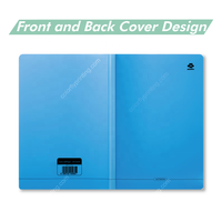 COLORFLY - Organizador/Agenda Personalizada con Cubierta de PVC con Estampado de Mapa de País con Textura de Mármol, Encuadernación Térmica, 80 Hojas con Rayas Anchas