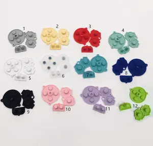 Ensemble complet de tampons de boutons en Silicone, autoadhésifs, pour Nintendo Gameboy Advance GBA