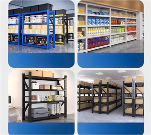 מדפי אחסון כבדים ועמידים מפלדה למחסנים, עם גובה מתכוונן, הגנה מפני קורוזיה והרכבה קלה - Product Image 4