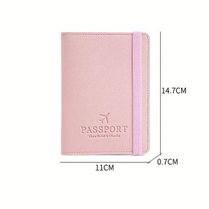 Cartera de Cuero PU Multifuncional, Funda para Pasaporte, Bloqueador de RFID, Porta Tarjetas de Identificación, en Oferta - Product Image 3