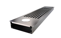 Rail de plafond en aluminium intégré MEP pour l'intégration des systèmes de climatisation centralisée, des sprinklers et des détecteurs de fumée
