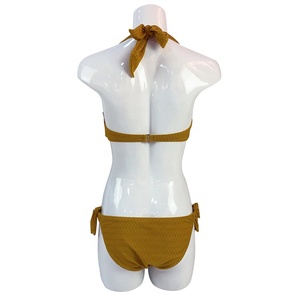 Nueva moda de verano 2 piezas dama bikini sujetador de tela de costilla sexy bikini playa - Product Image 4